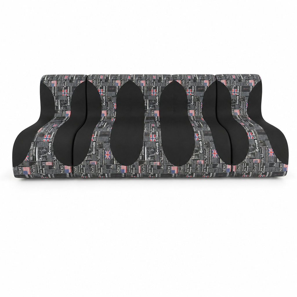 Juego de Sillon de Espera Comoda Elegante Negro