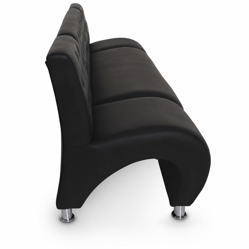 Juego de Sillones de Espera Botones Negros LIA